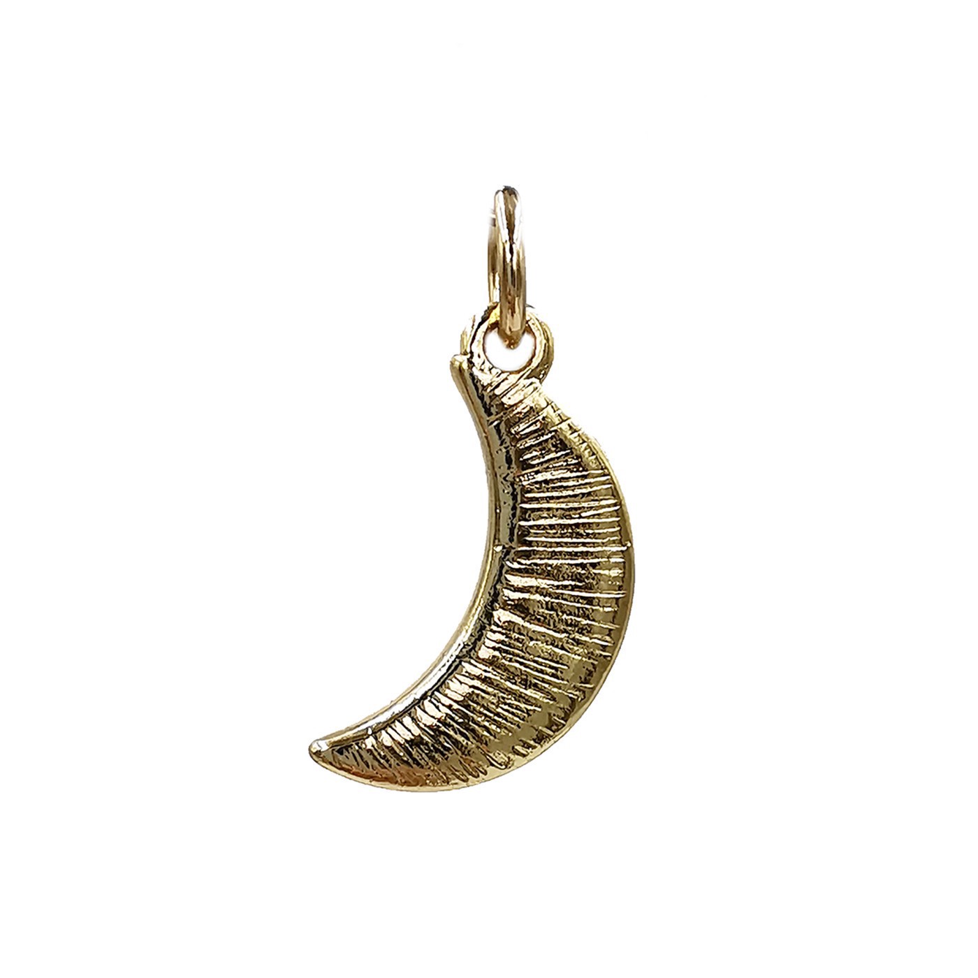 slide 3 of 4, Charmalong 14k Gold-Plated Pave Moon Charm By Bead Landing, 0.75 in x 0.6 in x 0.25 in