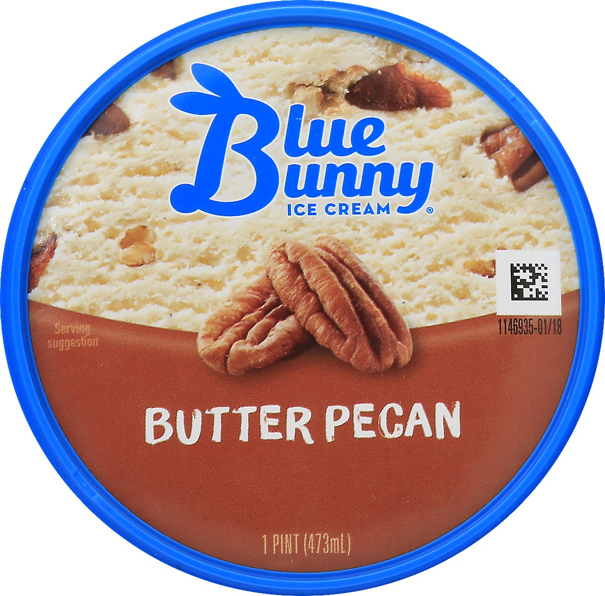 slide 13 of 13, Blue Bunny Butter Pecan Ice Cream 1.0 pt, 1 pint