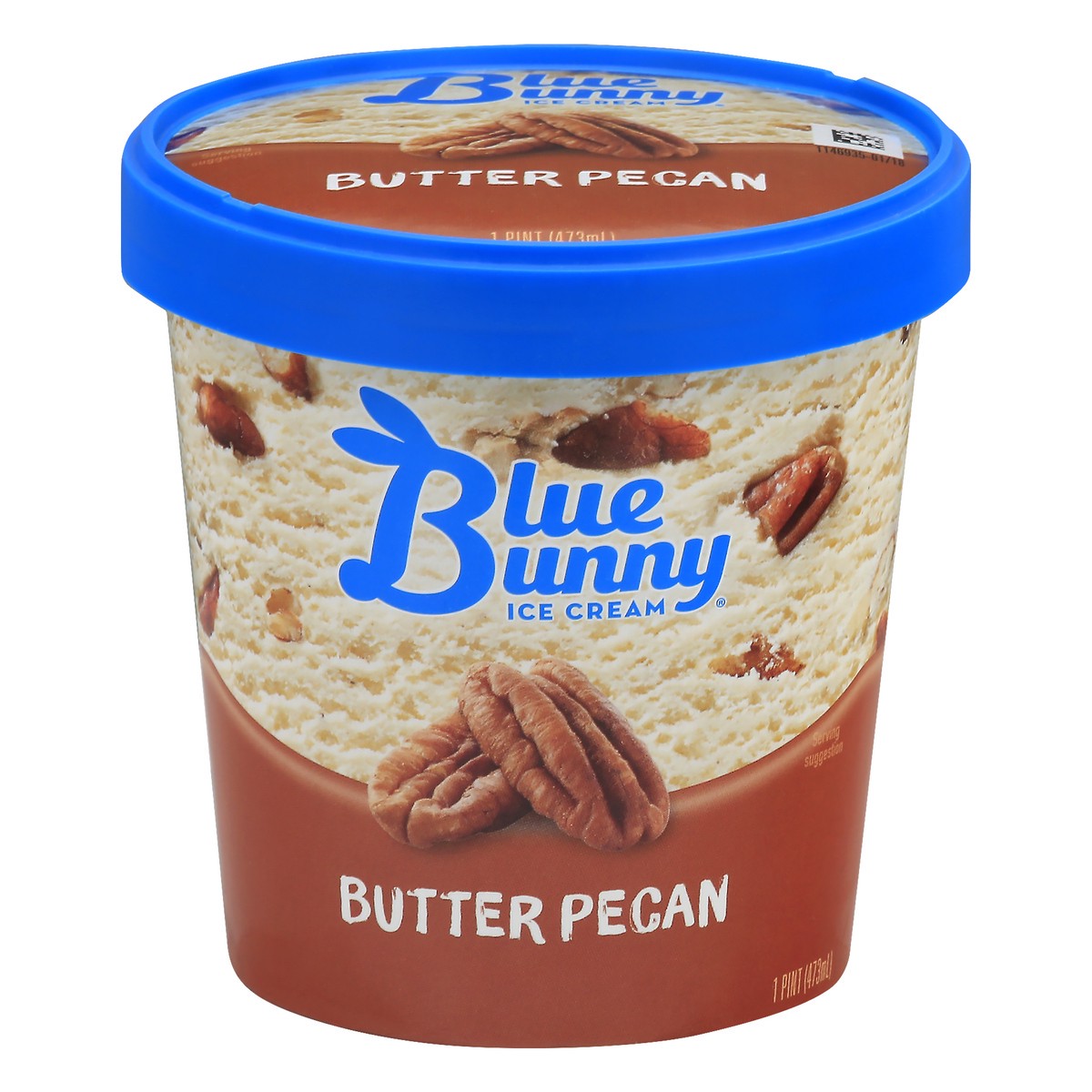 slide 1 of 13, Blue Bunny Butter Pecan Ice Cream 1.0 pt, 1 pint