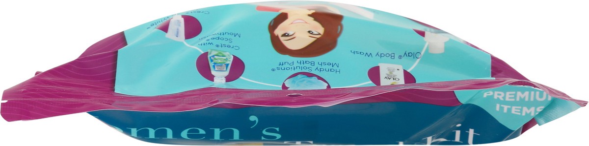 slide 10 of 11, Navajo Handy Solutions Women's Toiletry Travel Kit With Resealable Bag, 9 ct