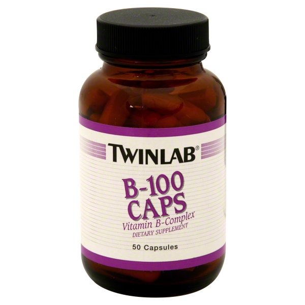 slide 1 of 1, Twinlab B-100 Caps, Vitamin B-Complex, Capsules, 50 ct