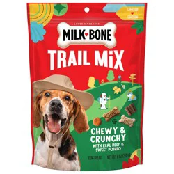 Milk-Bone Trail Mix With Real Beef & Sweet Potato, Crunchy & Chewy Dog Treats, 8 oz Bag