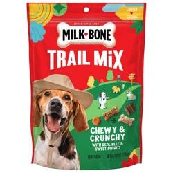 Milk-Bone Trail Mix With Real Beef & Sweet Potato, Crunchy & Chewy Dog Treats, 8 oz Bag