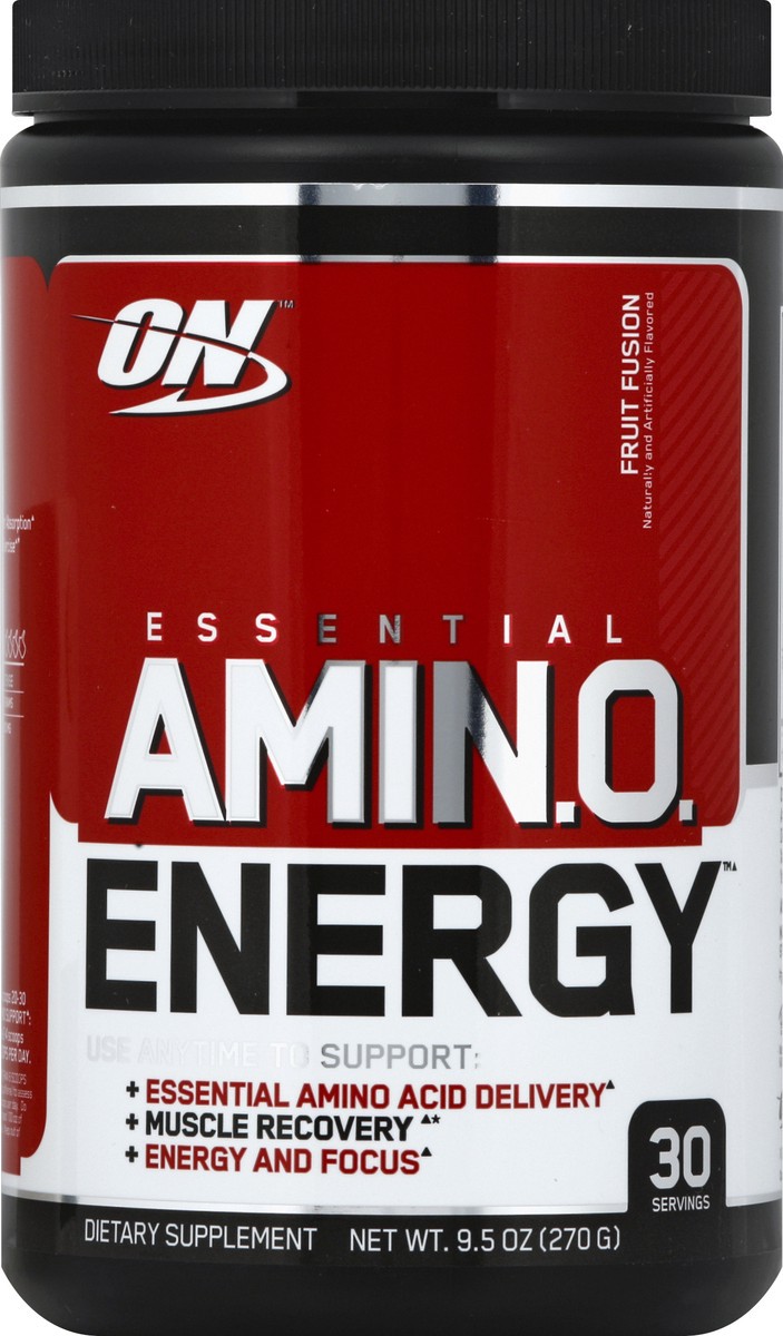 slide 2 of 2, Optimum Nutrition Essential Fruit Fusion Amino Energy 9.5 oz, 9.5 oz