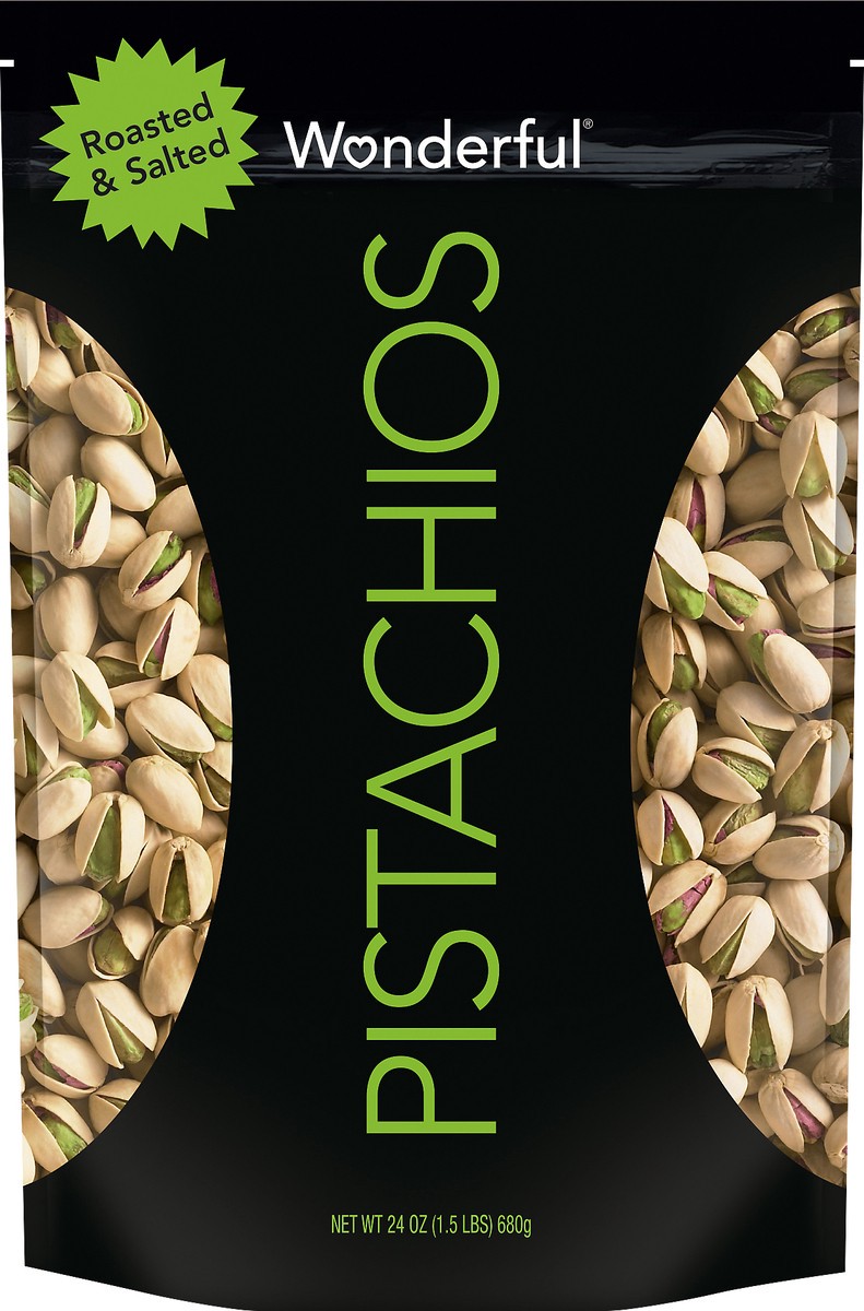 slide 3 of 3, Wonderful Pistachios Roasted & Salted Pistachios 24 oz, 24 oz