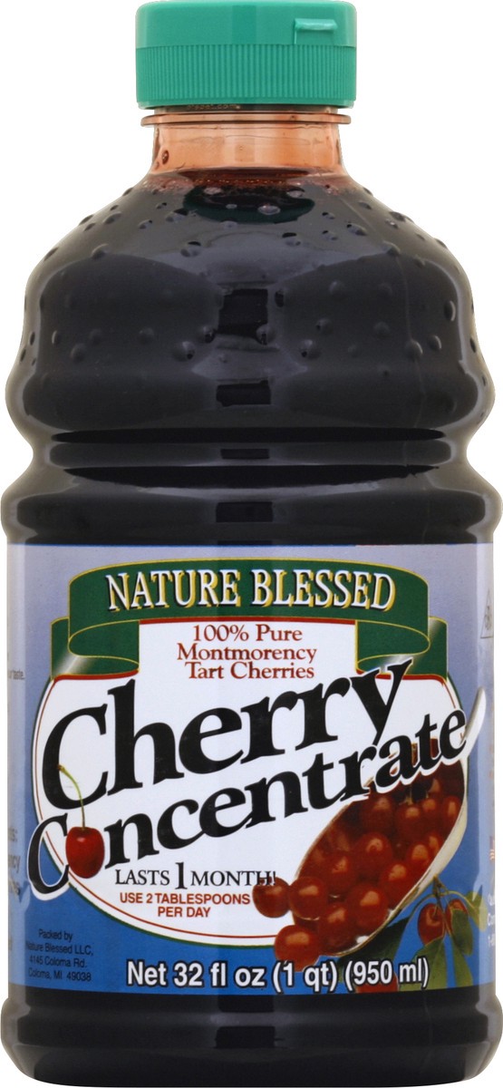 slide 1 of 3, Nature Blessed Red Cherry Concentrtd 100% Juice - 32 fl oz, 32 fl oz