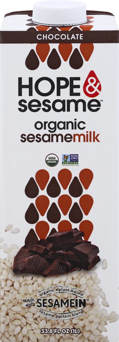 slide 4 of 13, Hope & Sesame Chocolate Organic Sesame Milk, 33.8 oz