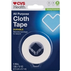 slide 1 of 1, CVS Health All Purpose Cloth Tape, 1in X 10yd, 1 ct