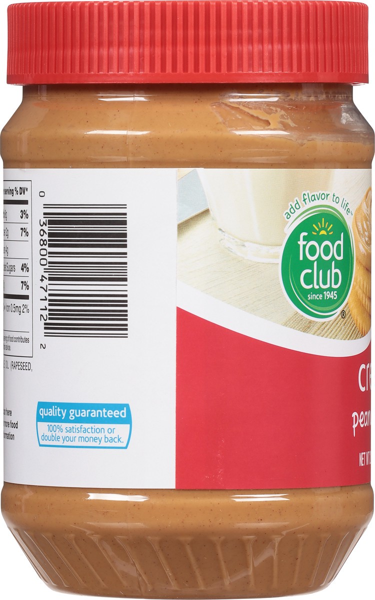 slide 8 of 9, Food Club Creamy Peanut Butter, 28 oz