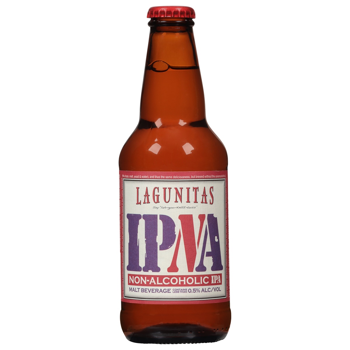 slide 1 of 1, Lagunitas Non-Alcoholic IPA Beer 12 fl oz, 12 fl oz
