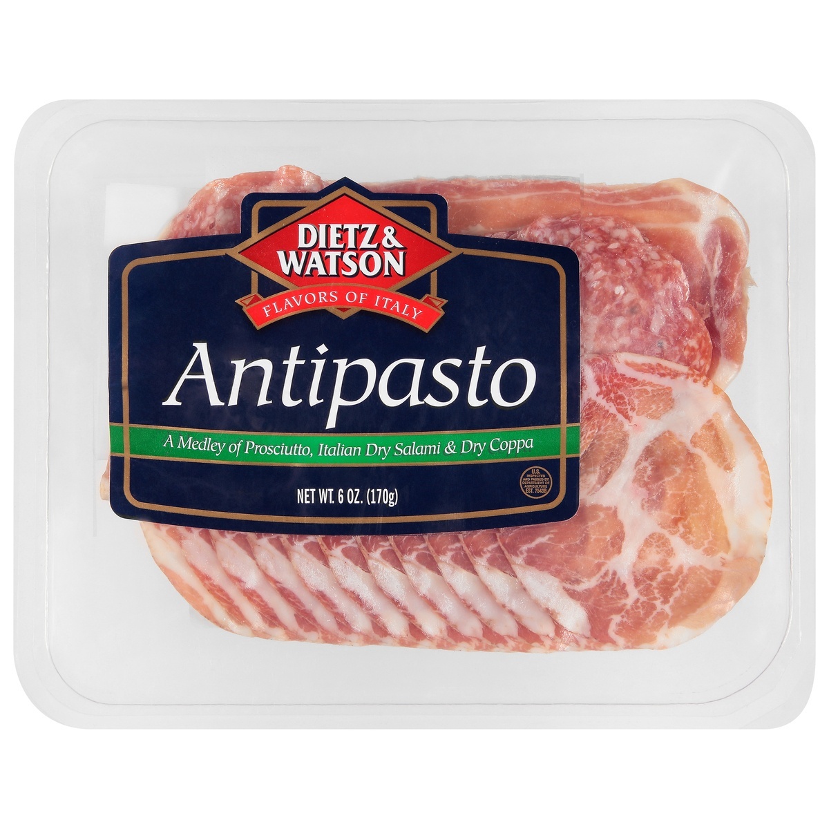 slide 1 of 1, Dietz & Watson Antipasto Platter 6Oz, 6 oz