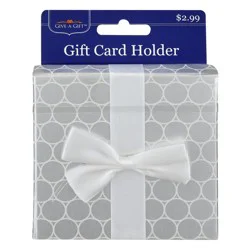 Evrdy Gift Card Holder Silver Circle