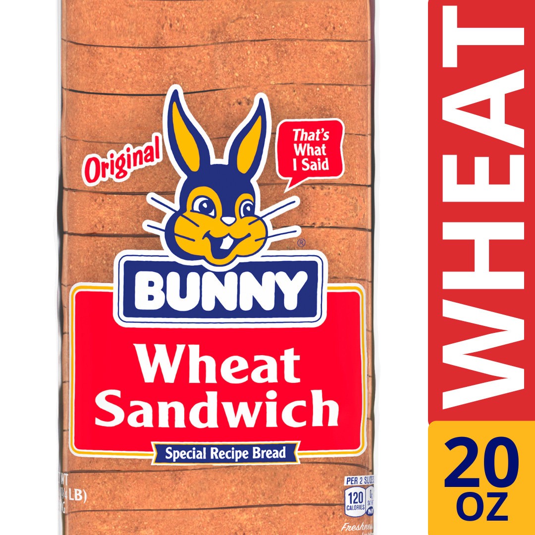 slide 1 of 5, Bunny Wheat Sandwich, 20 oz, 20 oz