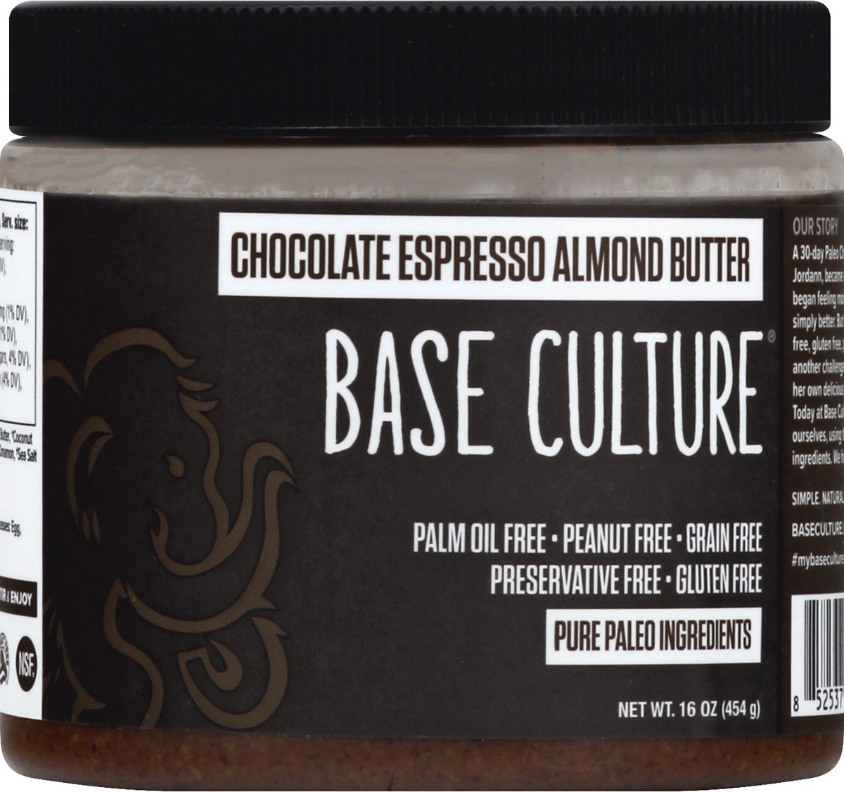 slide 12 of 13, Base Culture Chocolate Espresso Almond Butter 16 oz, 16 oz