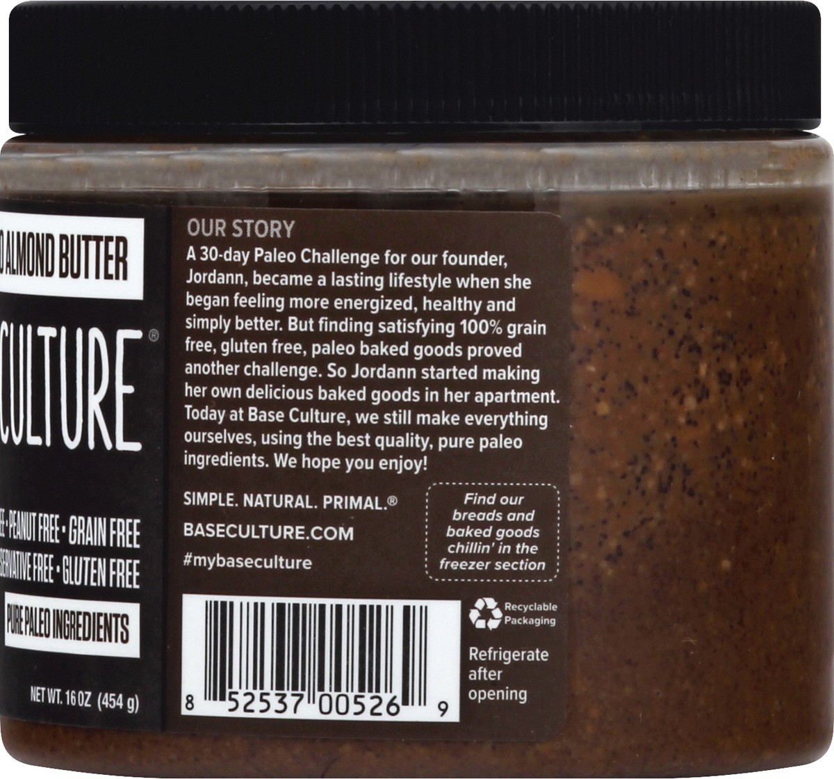 slide 10 of 13, Base Culture Chocolate Espresso Almond Butter 16 oz, 16 oz