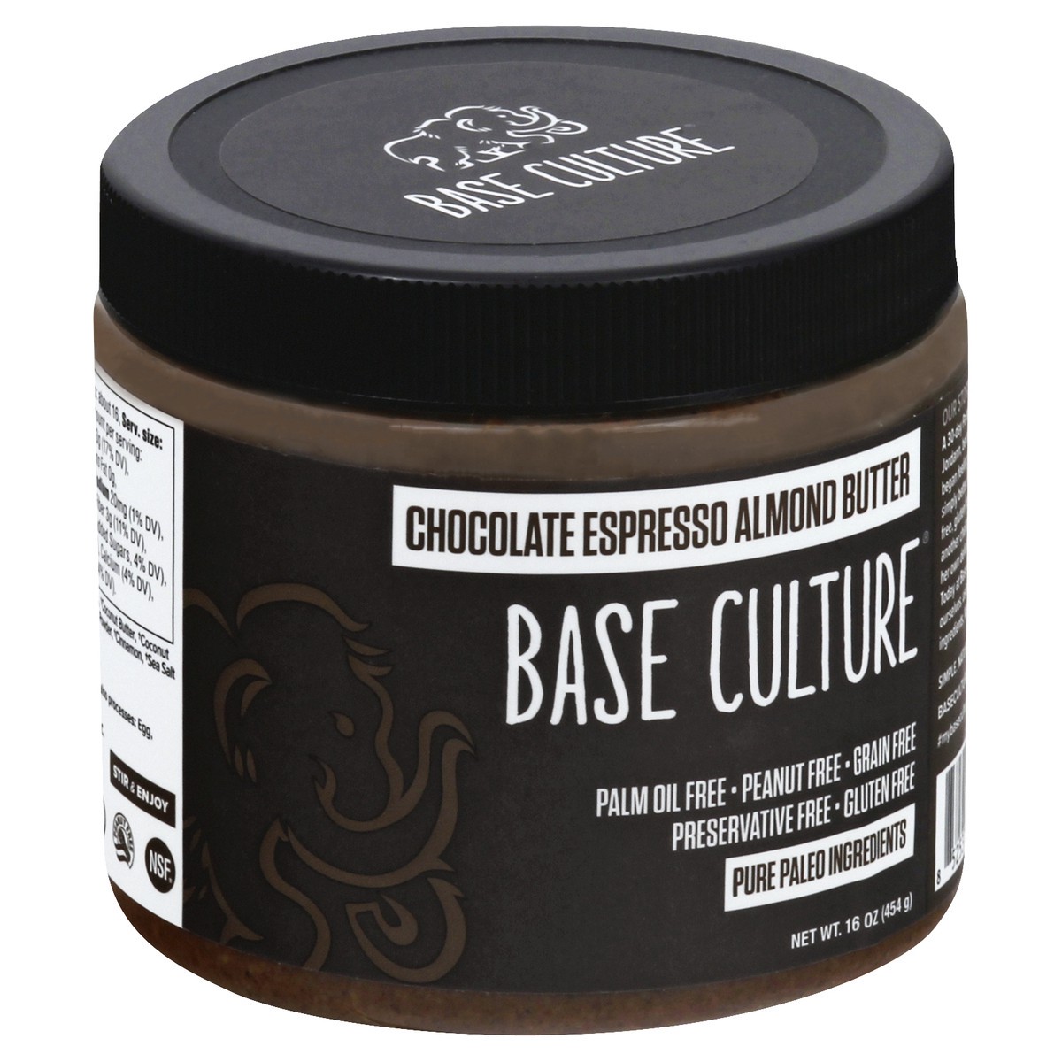 slide 11 of 13, Base Culture Chocolate Espresso Almond Butter 16 oz, 16 oz