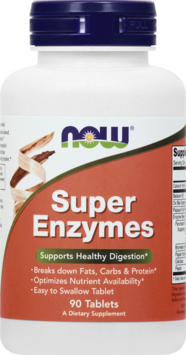 slide 4 of 9, NOW Super Enzymes - 90 Tablets, 90 ct