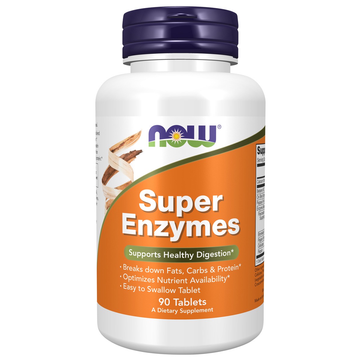 slide 1 of 9, NOW Super Enzymes - 90 Tablets, 90 ct