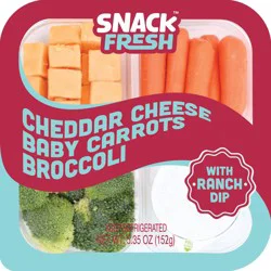 Snack Fresh Baby Carrots Mild Cheddar & Broccoli With Ranch