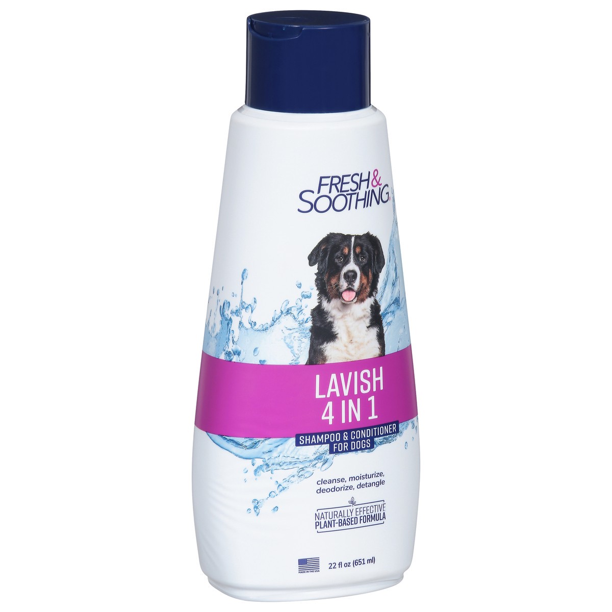 slide 8 of 9, Fresh & Soothing Lavish 4 in 1 Shampoo & Conditioner for Dogs 22 fl oz, 22 fl oz