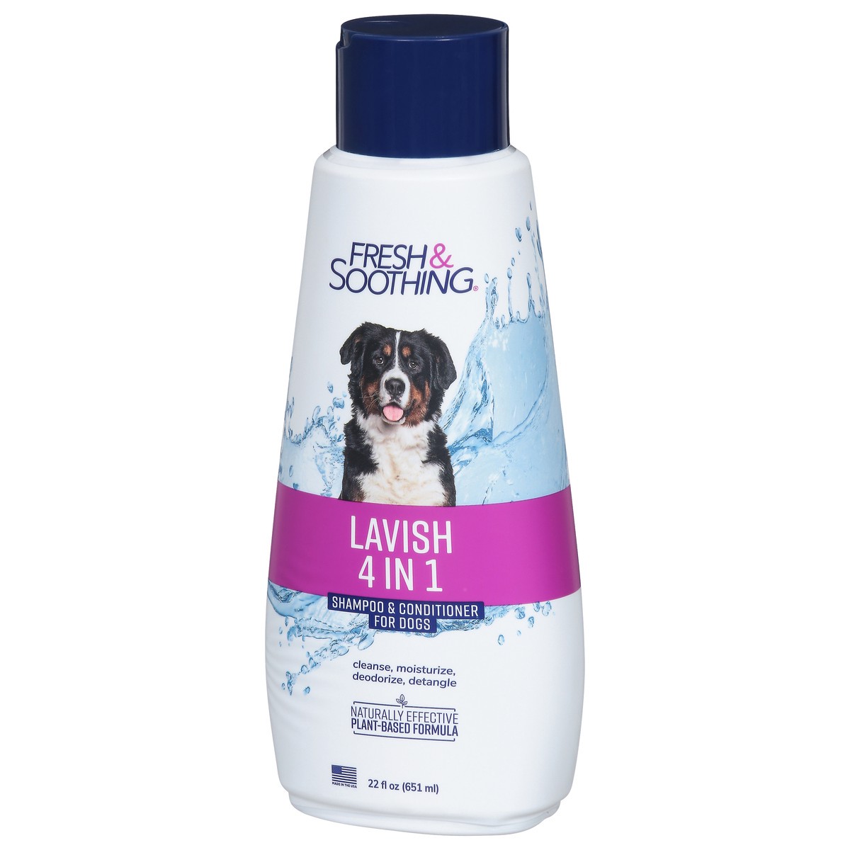 slide 6 of 9, Fresh & Soothing Lavish 4 in 1 Shampoo & Conditioner for Dogs 22 fl oz, 22 fl oz