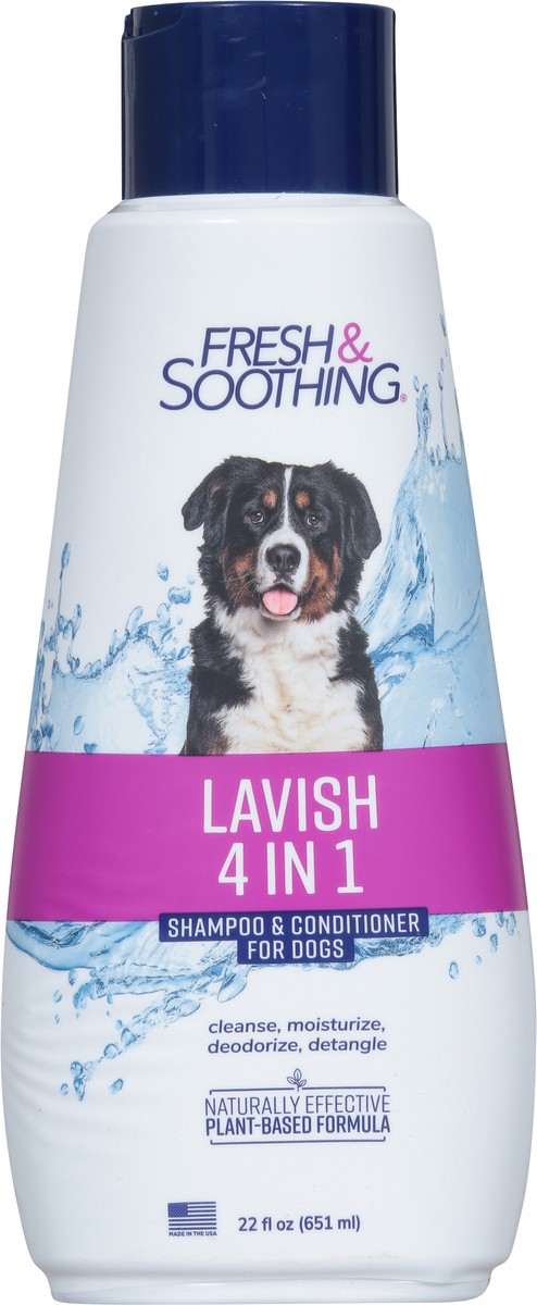 slide 4 of 9, Fresh & Soothing Lavish 4 in 1 Shampoo & Conditioner for Dogs 22 fl oz, 22 fl oz