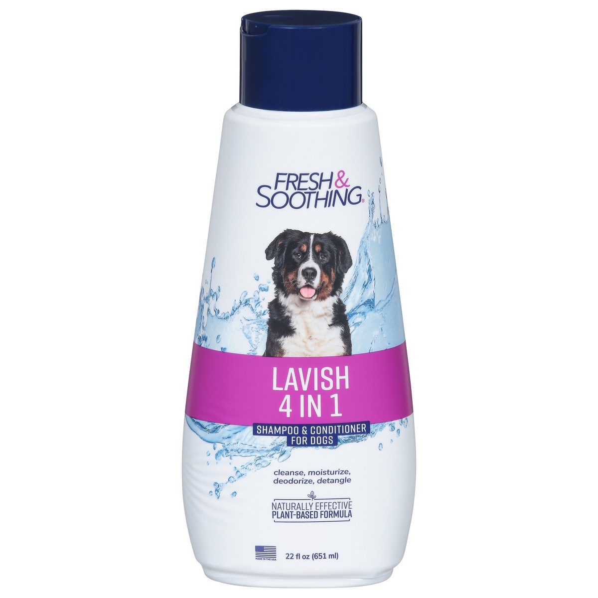 slide 1 of 9, Fresh & Soothing Lavish 4 in 1 Shampoo & Conditioner for Dogs 22 fl oz, 22 fl oz