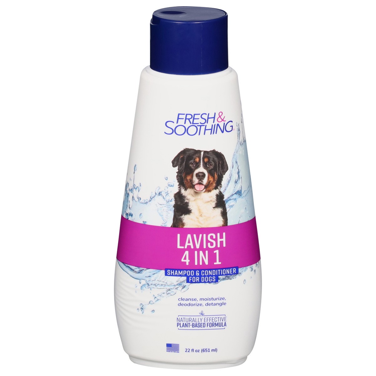 slide 1 of 9, Fresh & Soothing Lavish 4 in 1 Shampoo & Conditioner for Dogs 22 fl oz, 22 oz