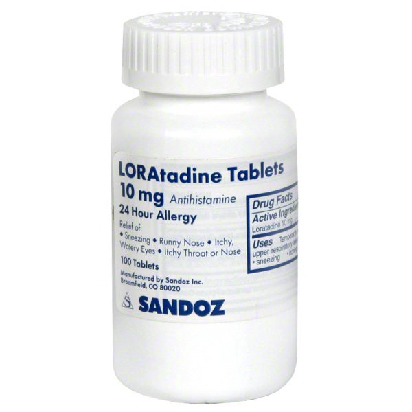 slide 1 of 1, Sandoz Loratadine Tablets 10Mg, 100 ct