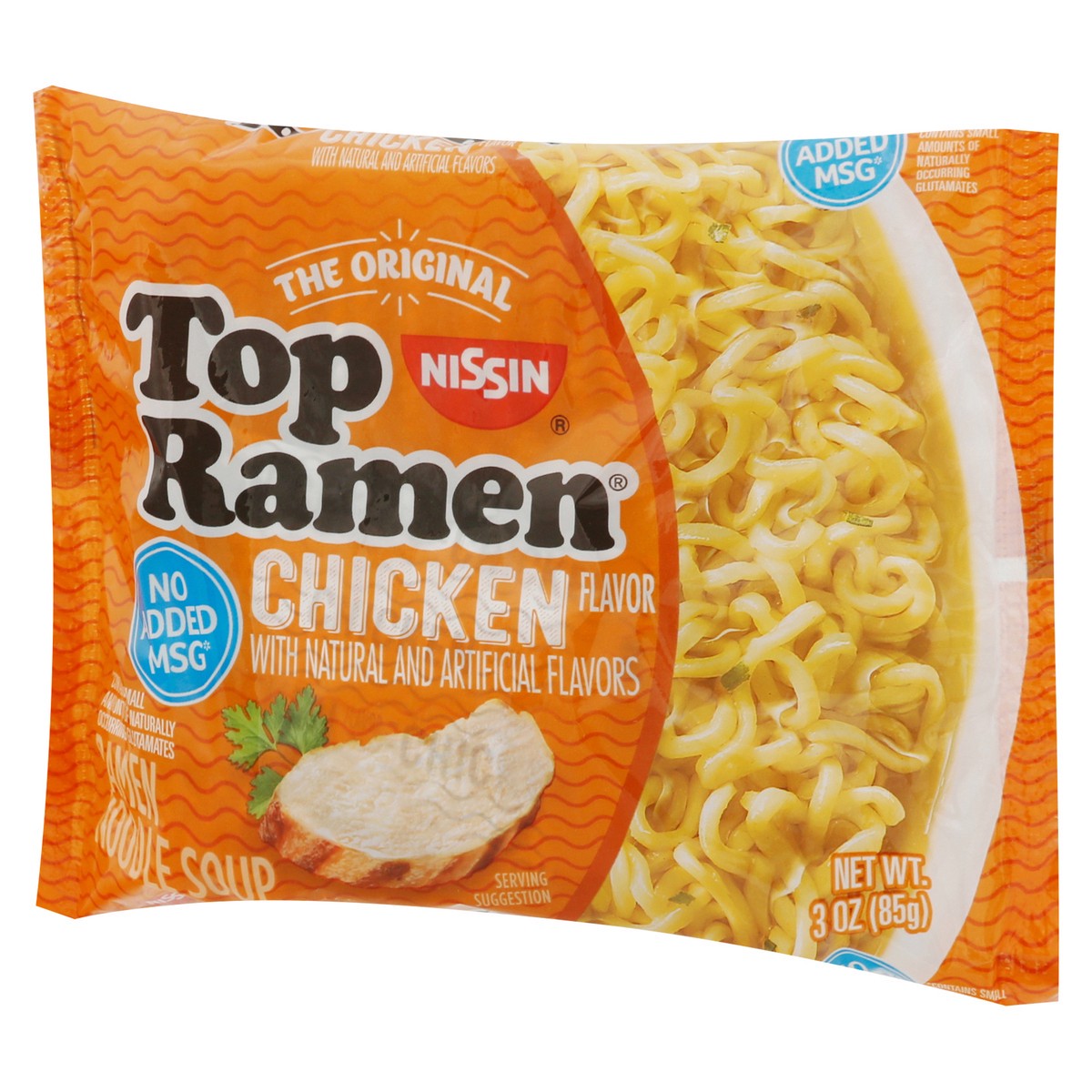 slide 6 of 9, Top Ramen Chicken Flavor Ramen Noodle Soup 3 oz, 3 oz