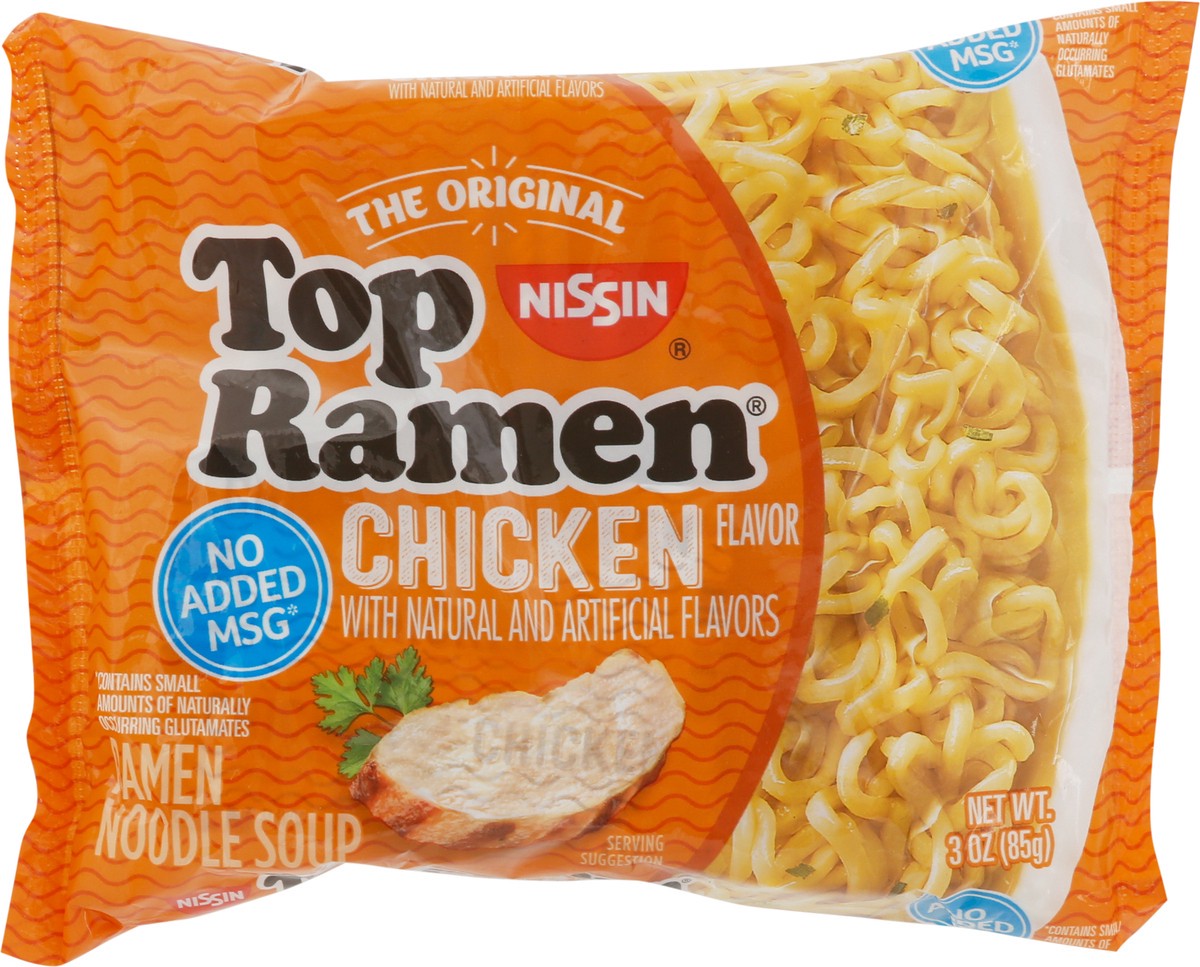 slide 7 of 9, Top Ramen Chicken Flavor Ramen Noodle Soup 3 oz, 3 oz