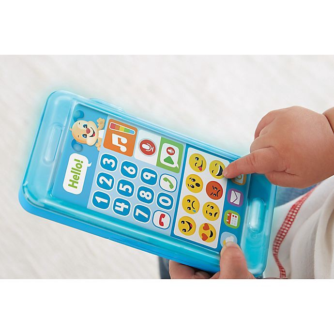 slide 3 of 5, Fisher-Price Laugh and Learn Leave A Message Smart Phone Blue, 1 ct