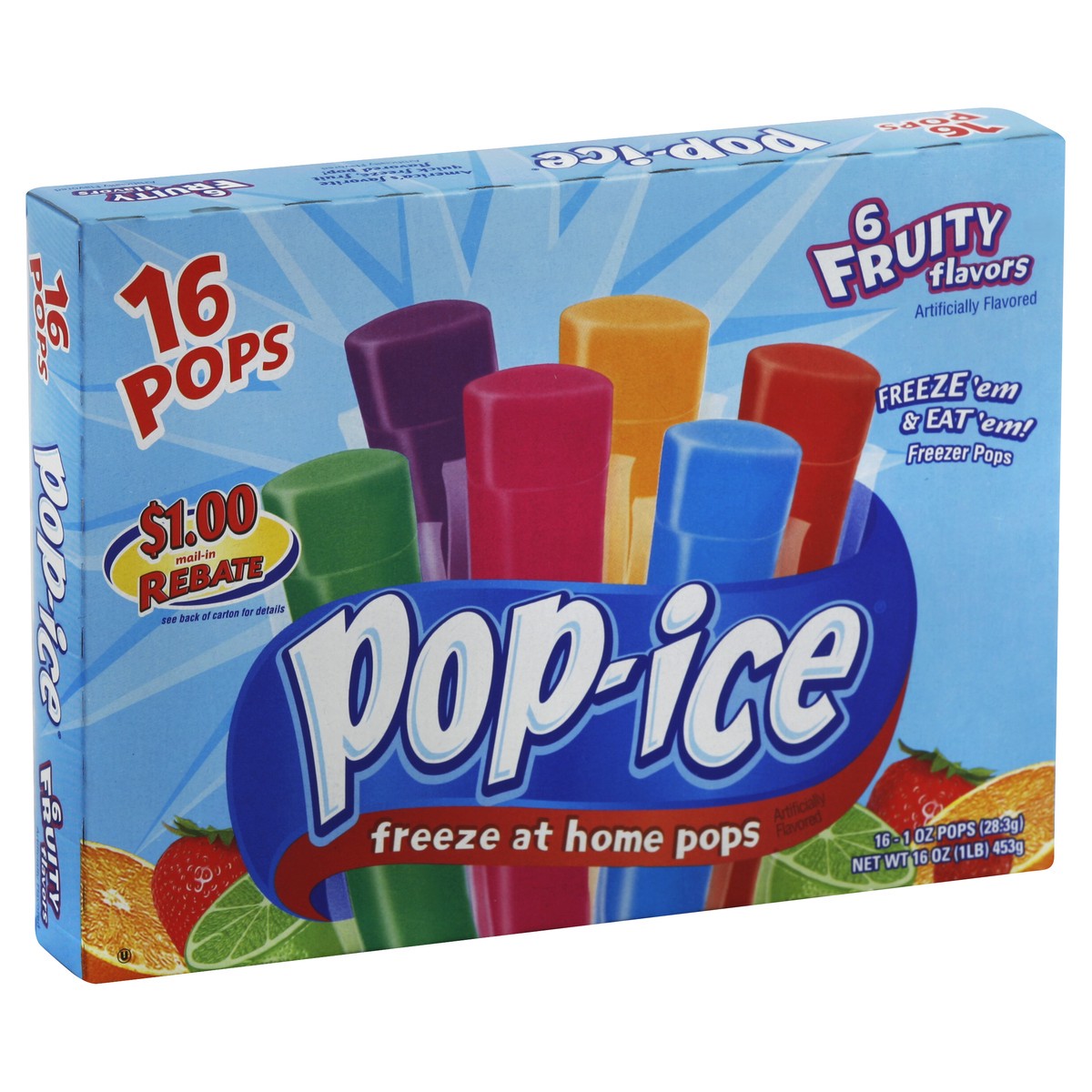 slide 4 of 4, Pop-Ice Pops 16 ea, 16 ct