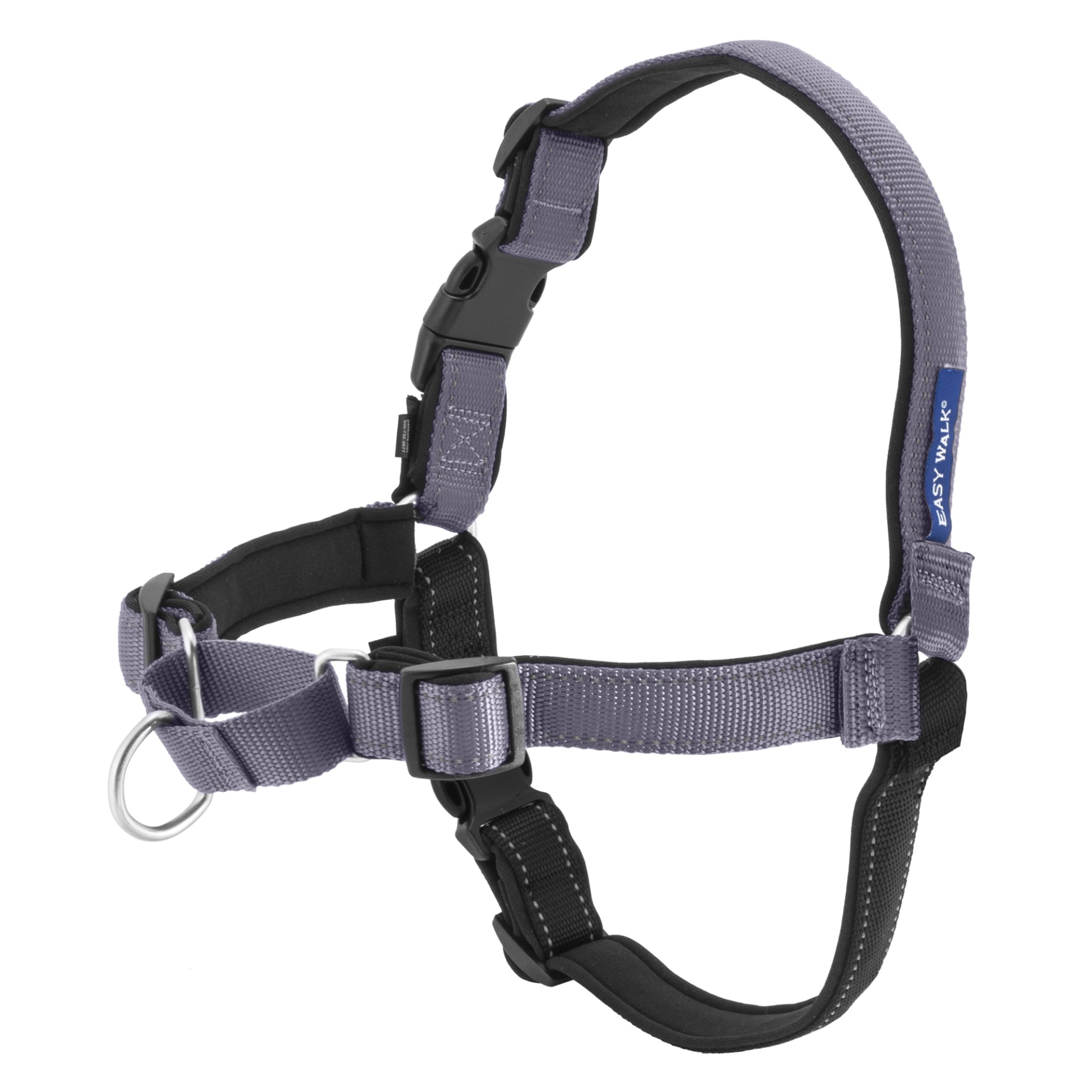 slide 1 of 1, PetSafe Deluxe Easy Walk Harness in Steel, MED