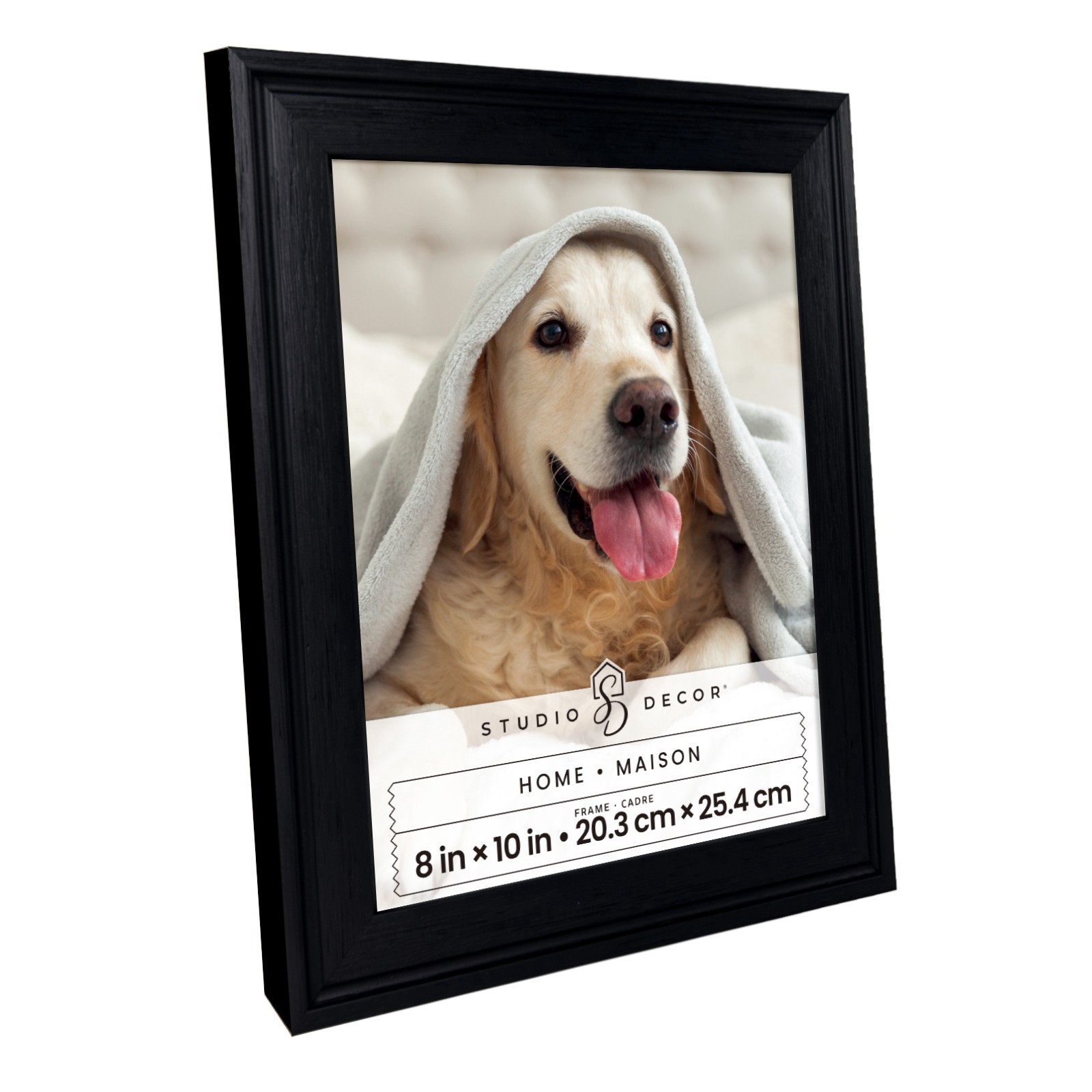 slide 4 of 5, Home 8" X 10" Black Ridge Wood Frame By Studio Decor, 8 in x 10 in