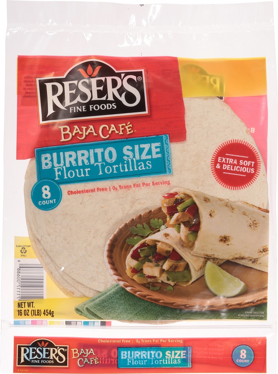 slide 6 of 9, Reser's 10 Inch Flour Tortilla - 16 OZ, 16 oz