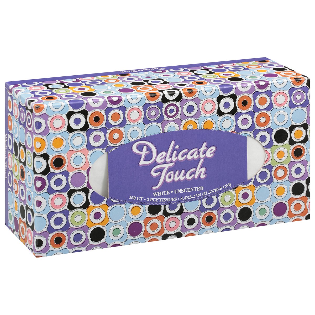 slide 3 of 14, Delicate Touch 2 Ply White Unscented Facial Tissue 160 ea, 160 ct