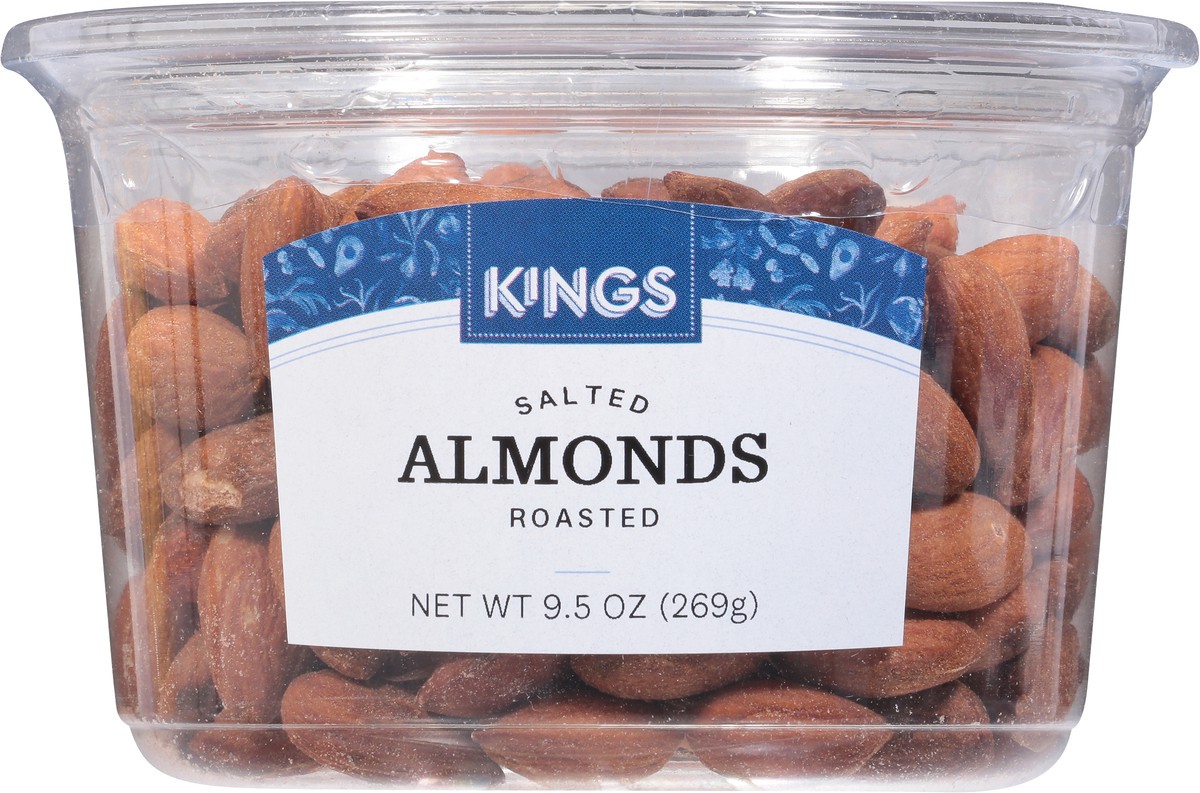slide 6 of 14, King's Gourmet Foods Roasted Salted Almonds - 9.5 Oz, 9.5 oz