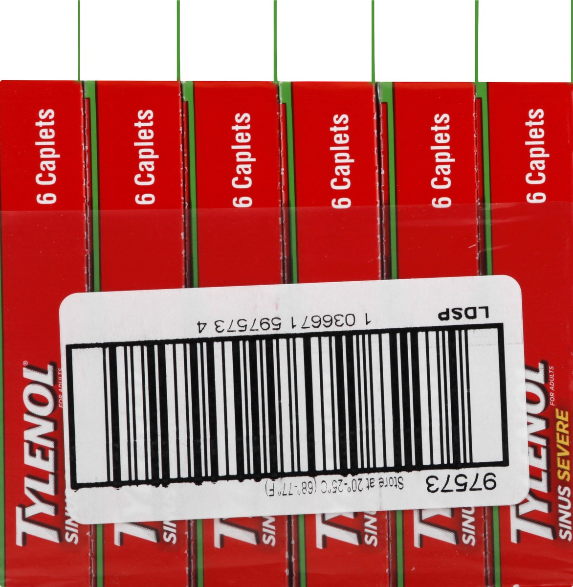 slide 5 of 11, Tylenol Sinus Severe 6 ea, 6 ct