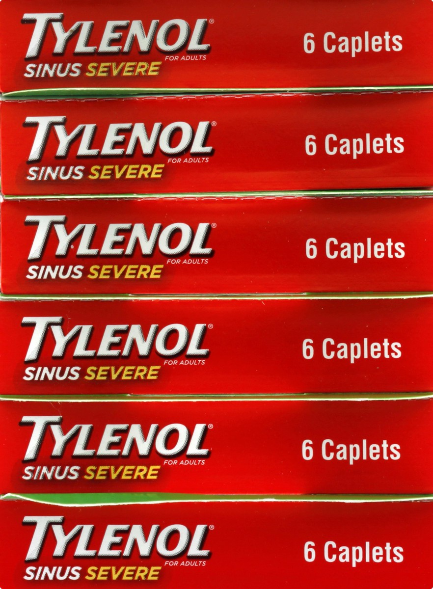 slide 11 of 11, Tylenol Sinus Severe 6 ea, 6 ct