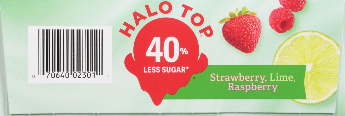 slide 7 of 9, Halo Top Fruit Pops Variety Pack - Strawberry, Lime, Raspberry, 12 Pack, 12 ct