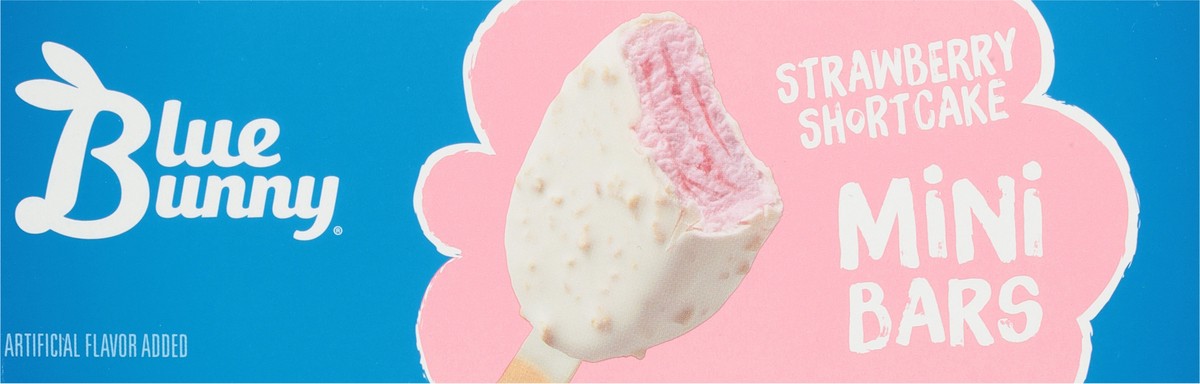 slide 8 of 9, Blue Bunny Mini Bars Strawberry Shortcake, Frozen Dessert, 6 Pack, 6 ct