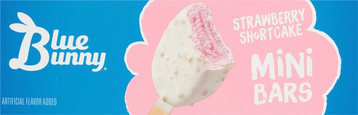 slide 9 of 9, Blue Bunny Mini Bars Strawberry Shortcake, Frozen Dessert, 6 Pack, 6 ct