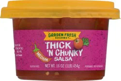 Garden Fresh Gourmet Medium Thick 'N Chunky Salsa 16 oz
