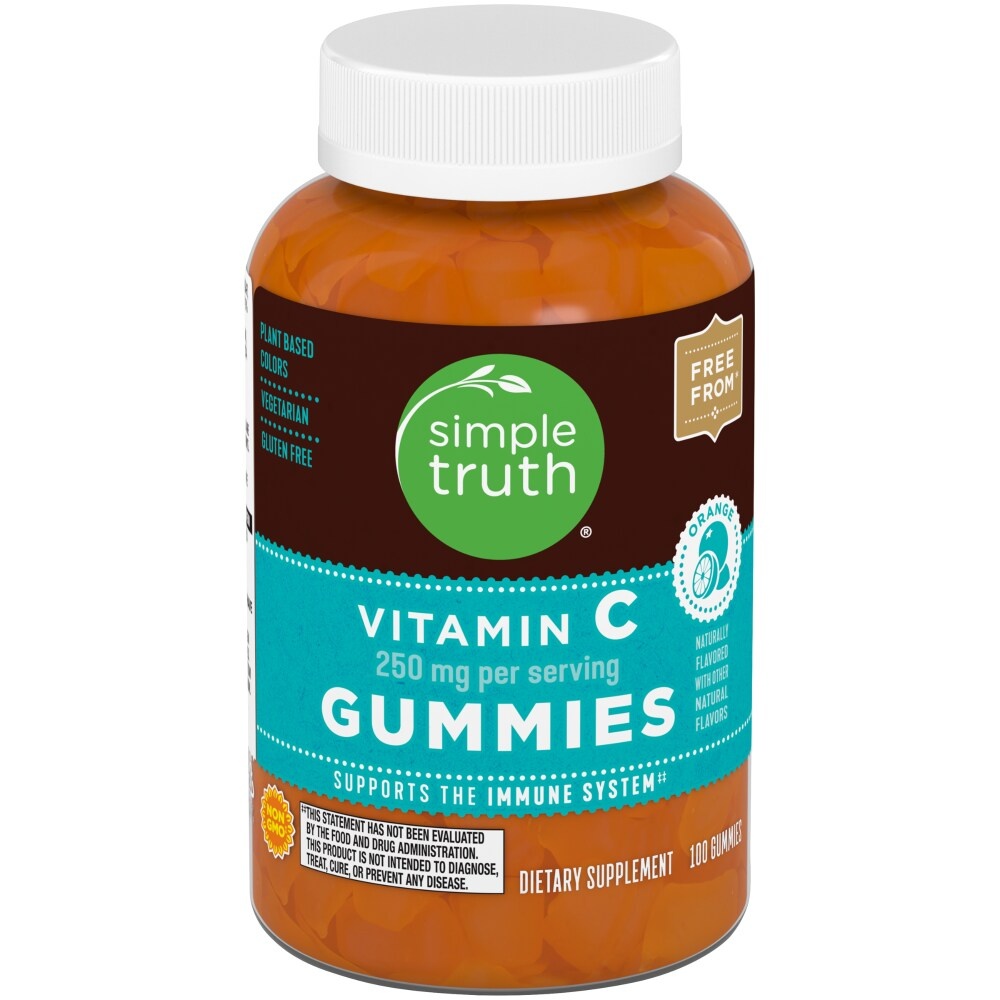 slide 1 of 1, Simple Truth Vitamin C Gummies - 250Mg, 100 ct