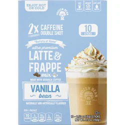 Frozen Bean Vanilla Bean Latte & Frappe Mix Flavored Coffee Packets