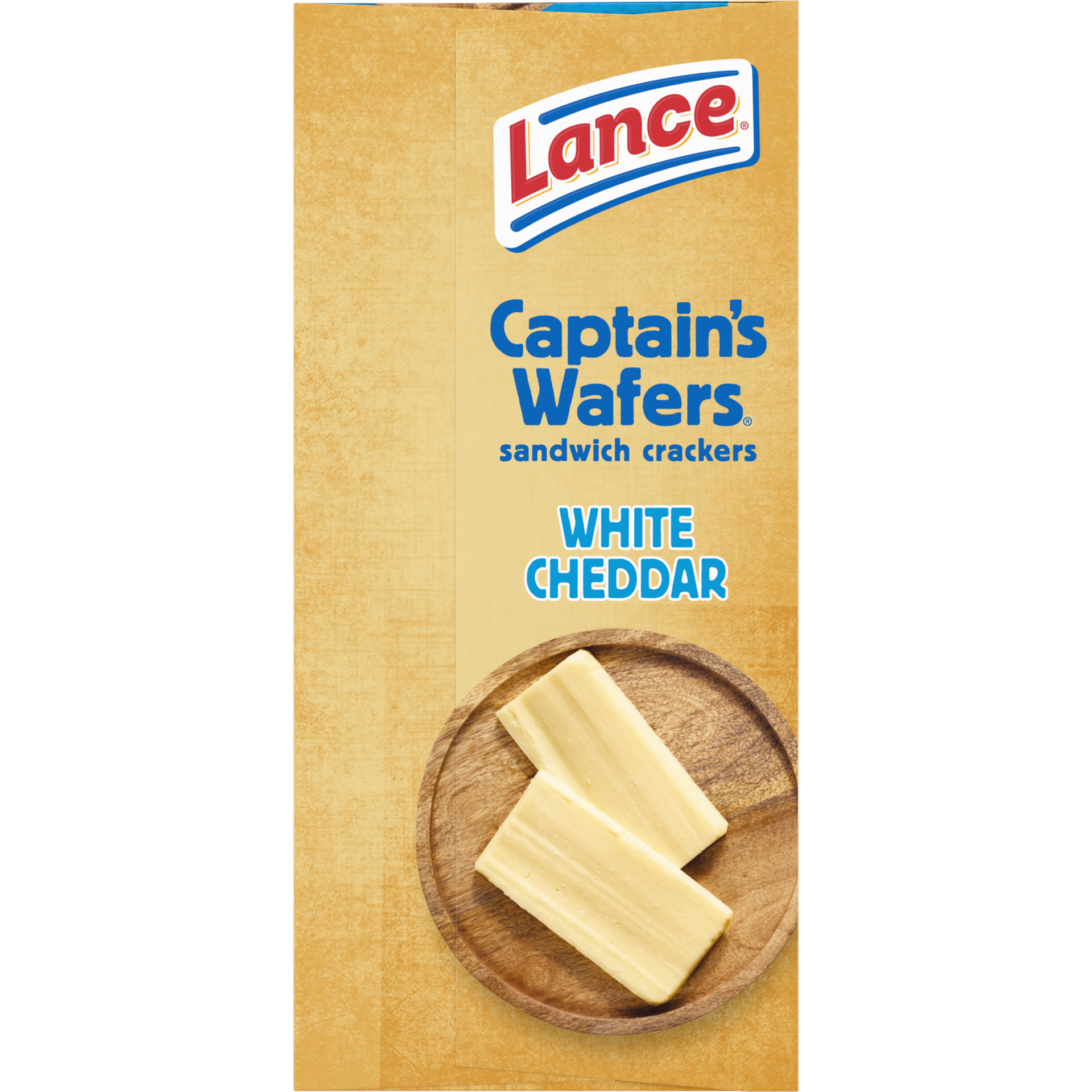 slide 3 of 5, Lance Sandwich Crackers, Captain's Wafers White Cheddar, 6 Packs, 4 Sandwiches Each, 5.5 oz