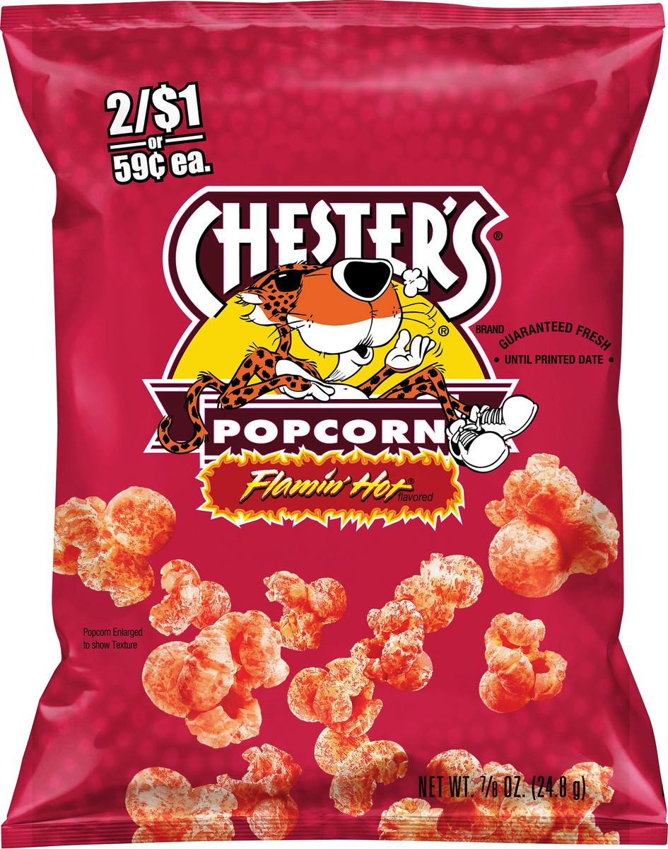 slide 5 of 5, Chester's Popcorn Flamin' Hot 7/8 Oz, 0.88 oz