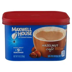 Maxwell House International Hazelnut Café-Style Instant Coffee Beverage Mix - 9 oz