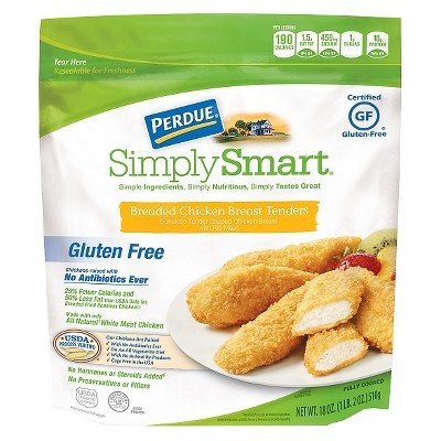 slide 1 of 1, Perdue Simply Smart Gluten Free Breaded Chicken Breast Tenders, 18 oz